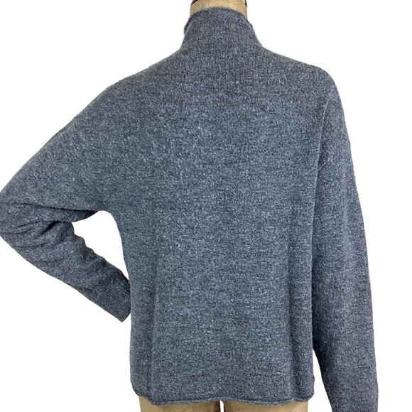 Leith Soft Cozy Mock Neck Colorful Embroidered Pullover Sweater Sz M #246D - Picture 6 of 8